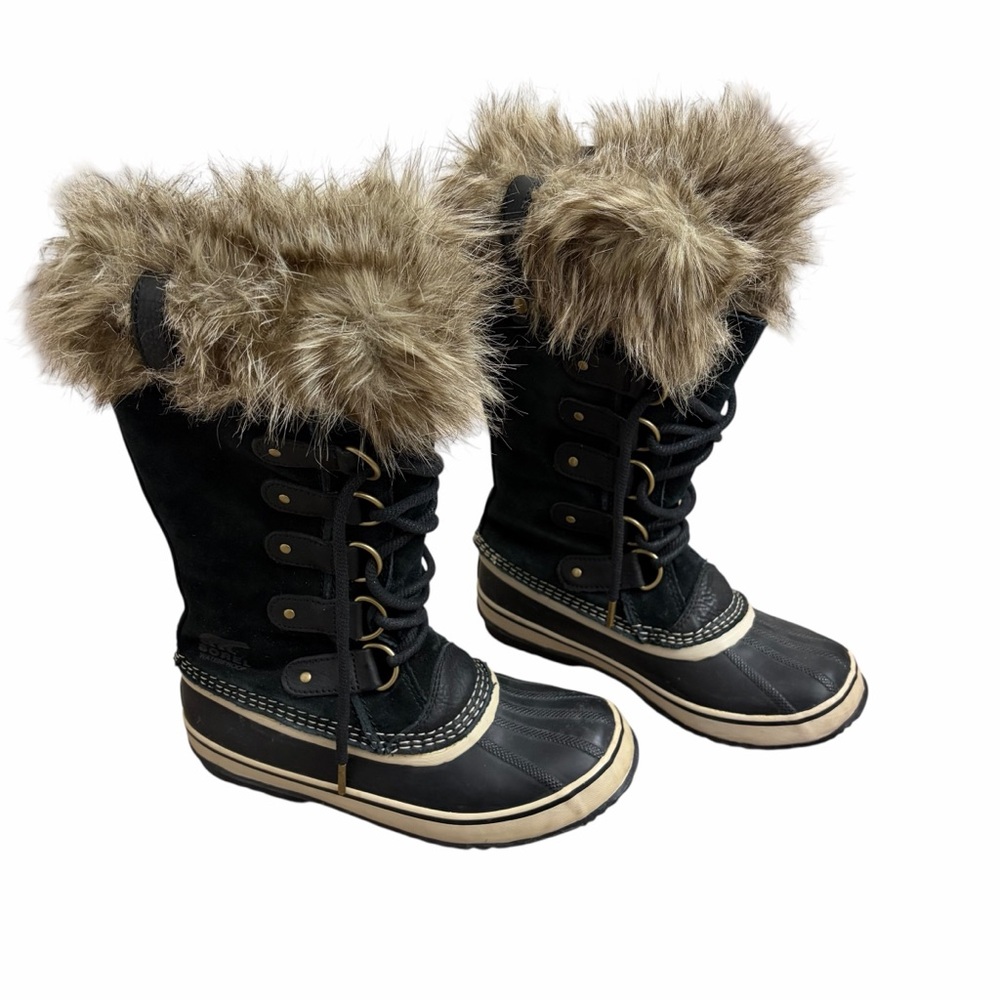 Sorel Joan of Arctic Waterproof Boots Black Quarry Womens 7